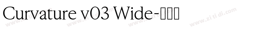 Curvature v03 Wide字体转换 Curvature v03 Wide字体转换